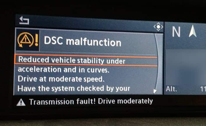 bmw dsc malfunction